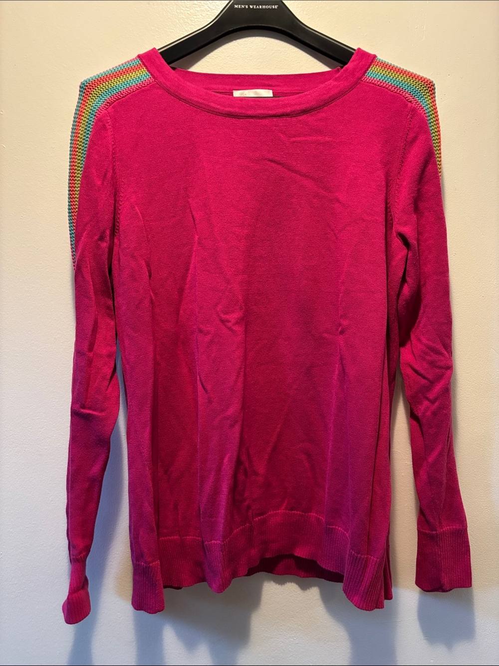 Belle by Kim Gravel Bright Fuchsia Knit Top